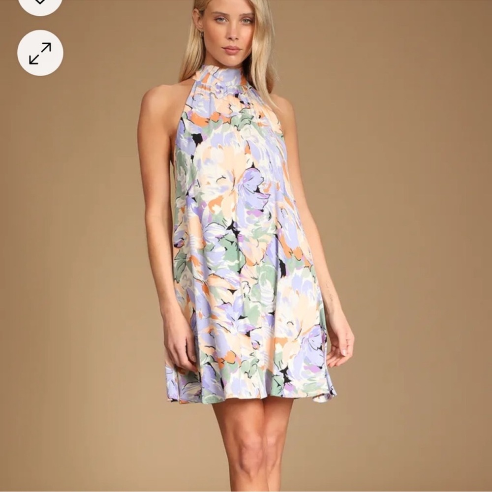 Lulus Tie Back To You Lavender Dress
